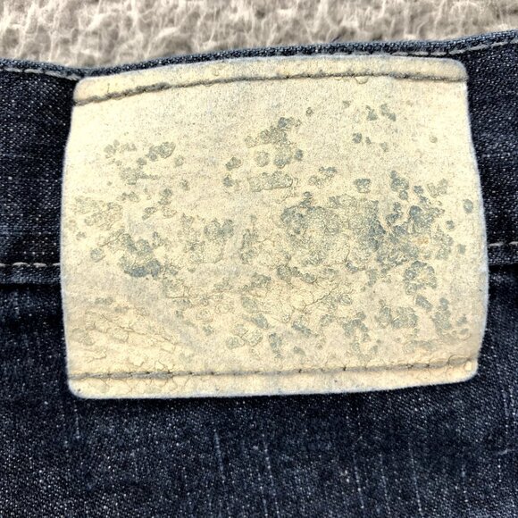 RAIDER Jean Co Vintage Mens 42x32 Straight Wide Leg Flap Pocket Dark Wash Denim - Picture 9 of 16
